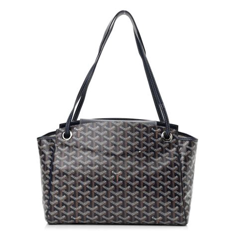 GOYARD Goyardine Rouette PM Bleu Marine.